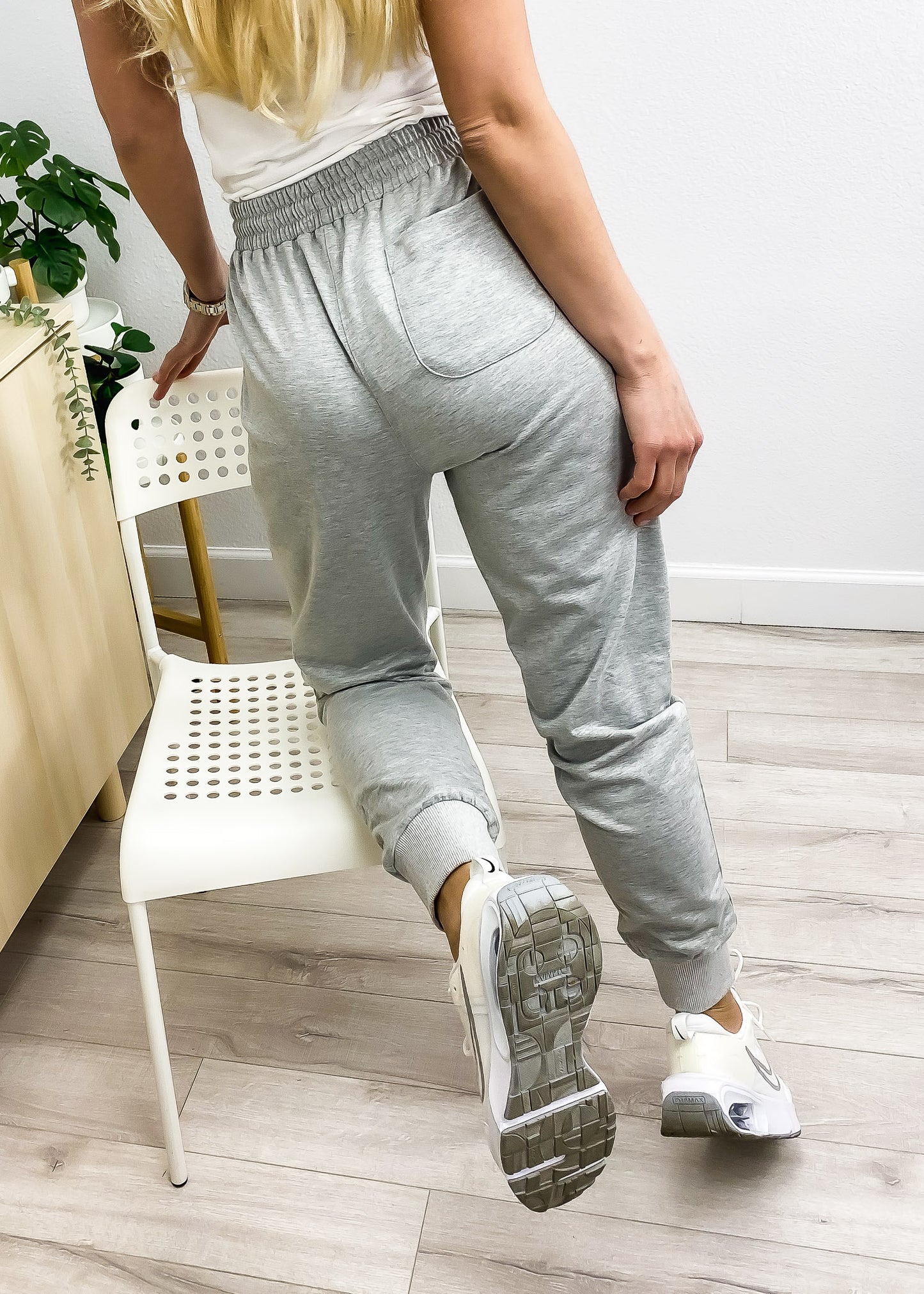Sweatpant Pocket High Waist Sport Gym Athletic Fit Jogger Pants Lounge Trousers