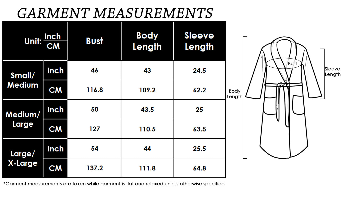 Anna-Kaci Unisex Soft Shawl Collar Long Fleece Bathrobe, Grey, Small/Medium