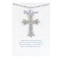 Alilang Silver Tone Clear Crystal Rhinestone Cross Patonce Pendant Necklace with Religious Gift Message Card & Envelope Christian Jewelry Gifts