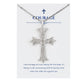 Alilang Silver Tone Clear Crystal Rhinestone Cross Patonce Pendant Necklace with Religious Gift Message Card & Envelope Christian Jewelry Gifts