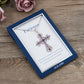 Alilang Purple Lavender Rhinestone Celtic Cross Pendant Necklace with Religious Gift Message Card & Envelope Christian Jewelry Gifts