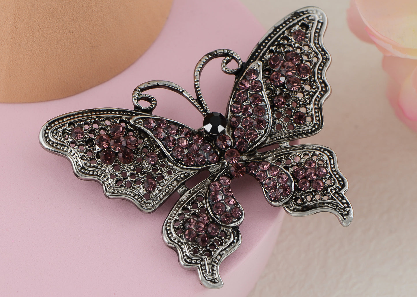 Filigree Butterfly Brooch Pin