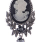 Alilang Vintage Inspired Crystal Rhinestone Victorian Lady Cameo Brooch Pin Maiden Flower Pendant