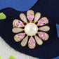 Alilang Women'S Zircon Shell Daisy Flower Pearl Enamel Brooch Pins For Girl Bridal Wedding Corsage Jewelry Gifts