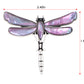 Alilang Natural Abalone Shell Silver Tone Alloy Dragonfly Insect Versatile Fashion Brooch Pin