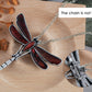 Alilang Natural Abalone Shell Silver Tone Alloy Dragonfly Insect Versatile Fashion Brooch Pin