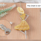 Alilang Dancer Girl Natural Abalone Shell Sliver Tone Alloy Brooch Pin Necklace Pendant