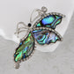 Alilang Vintage Silvery Tone Abalone Shell Butterfly Insect Brooch Pin Pendant Custom Jewelry Gifts for Women Teen Girls