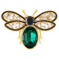 Alilang Bee Brooch Pin for Women Zircon Animal Brooches Crystal Honeybee Bumblebee Lapel Pins