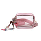 Anna-Kaci Women's Chic Transparent Crossbody & Messenger Bags with Decorative Scarf