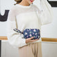 Anna-Kaci Women¡¯s Floral Print Multi-Zip Nylon Wristlet Handbag