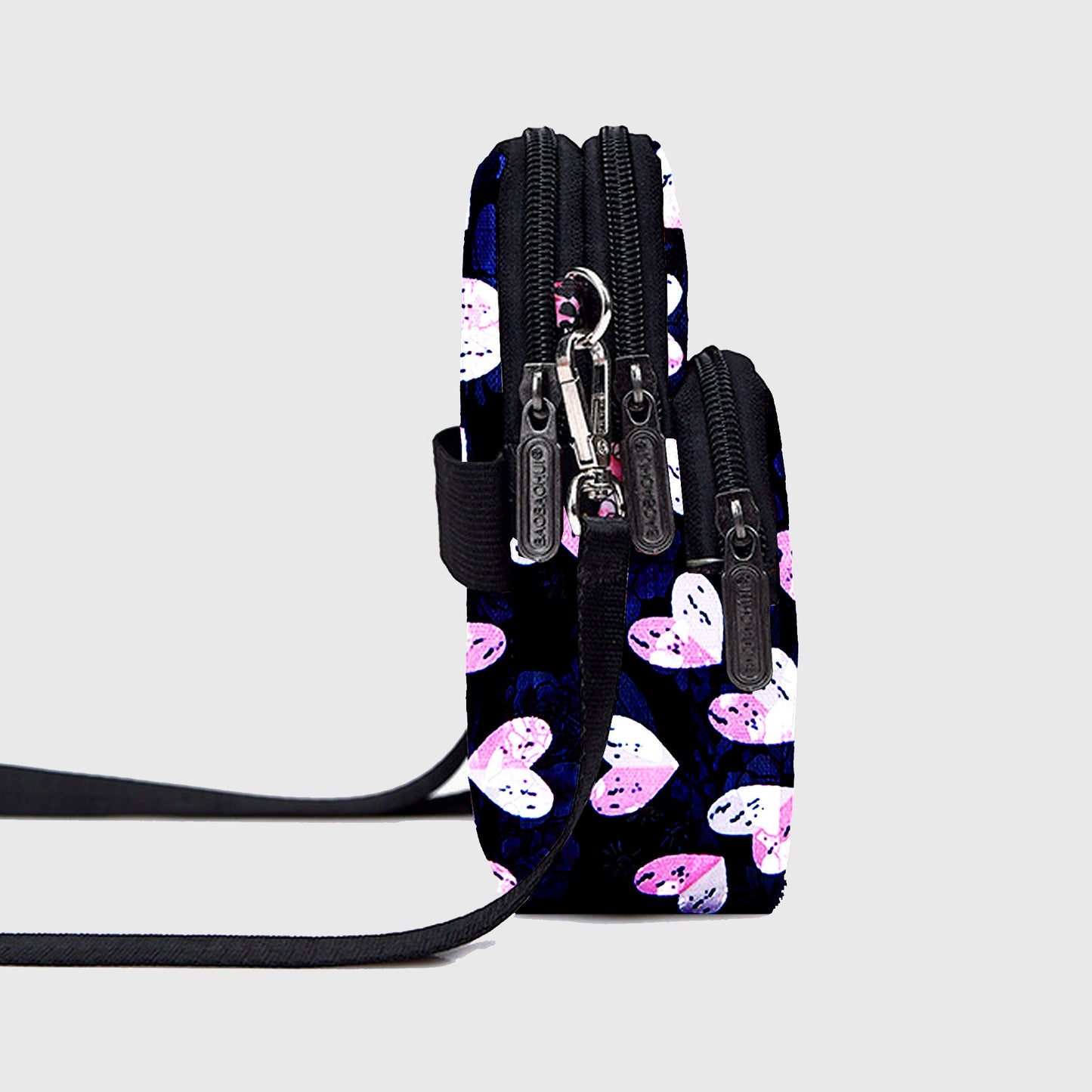 Anna-Kaci Women's Floral Oxford Cloth Crossbody Bag-Lightweight Compact Shoulder Purse