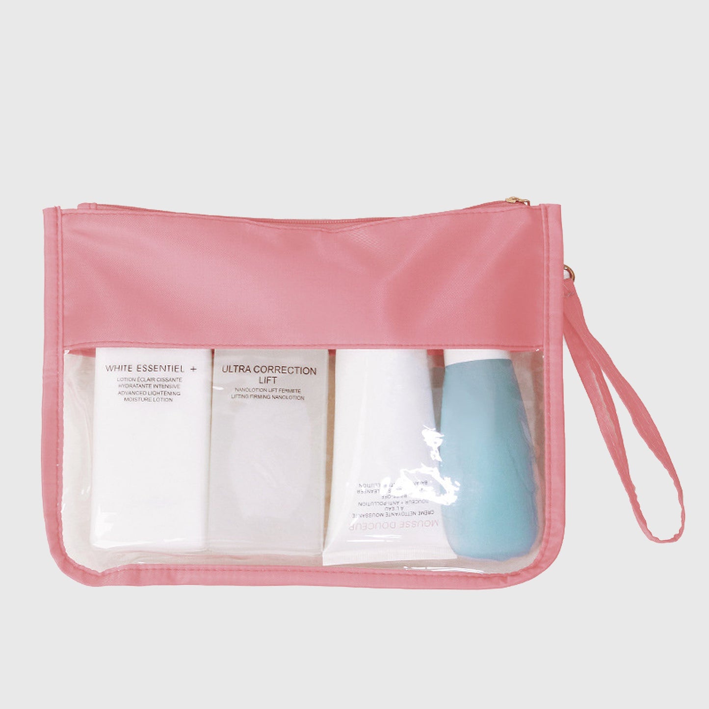 Anna-Kaci Women's Transparent PVC Cosmetic Bag-Lightweight Travel Makeup Organizer