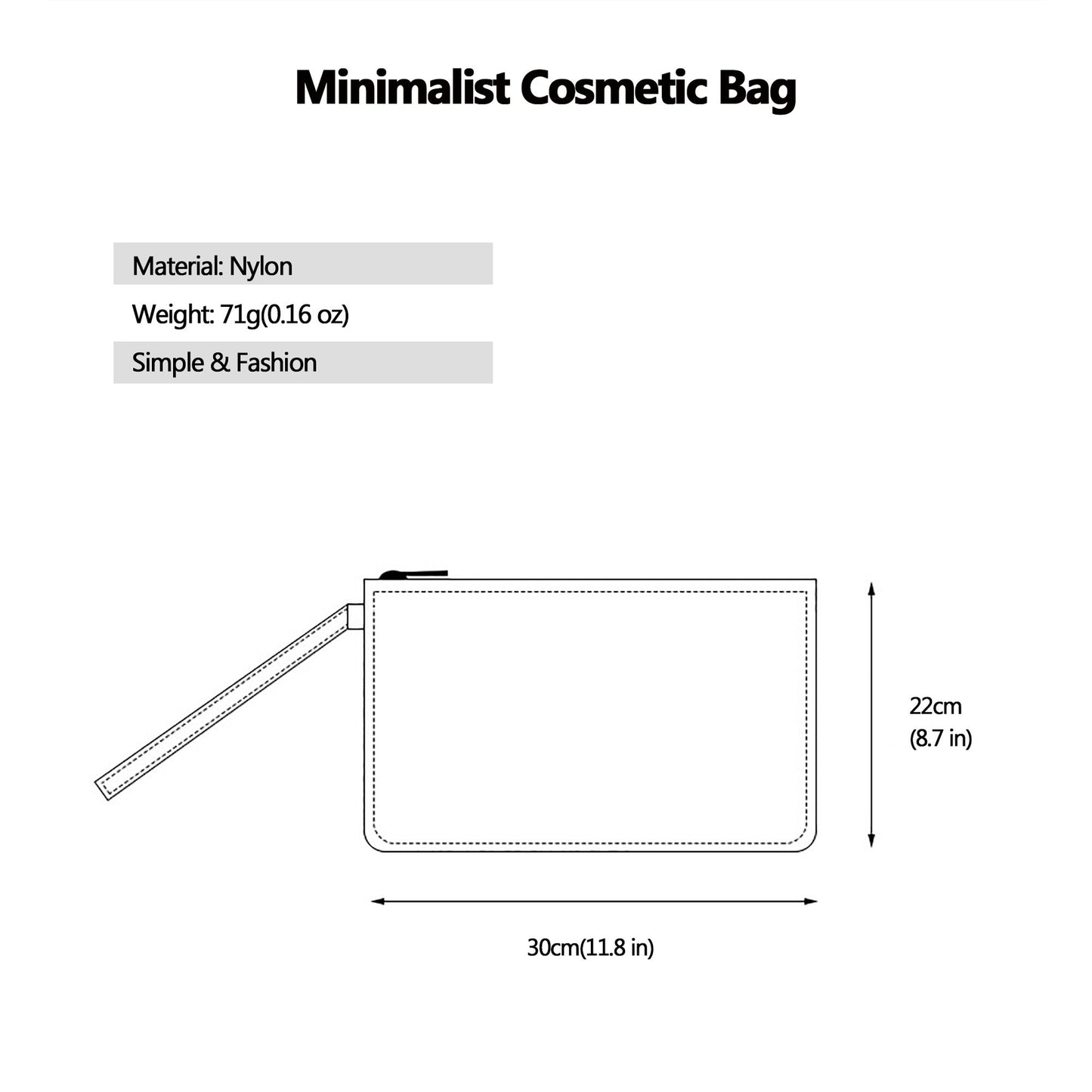 Anna-Kaci Women's Transparent PVC Cosmetic Bag-Lightweight Travel Makeup Organizer