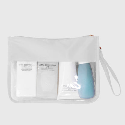 Anna-Kaci Women's Transparent PVC Cosmetic Bag-Lightweight Travel Makeup Organizer