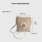 Anna-Kaci Women¡¯s Straw Woven Crossbody Bag with Sunflower Accent