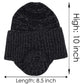 Alilang Warm Winter Knitted Beanie Hat with Earflap Daily Headwear Ski Mask for Men Women