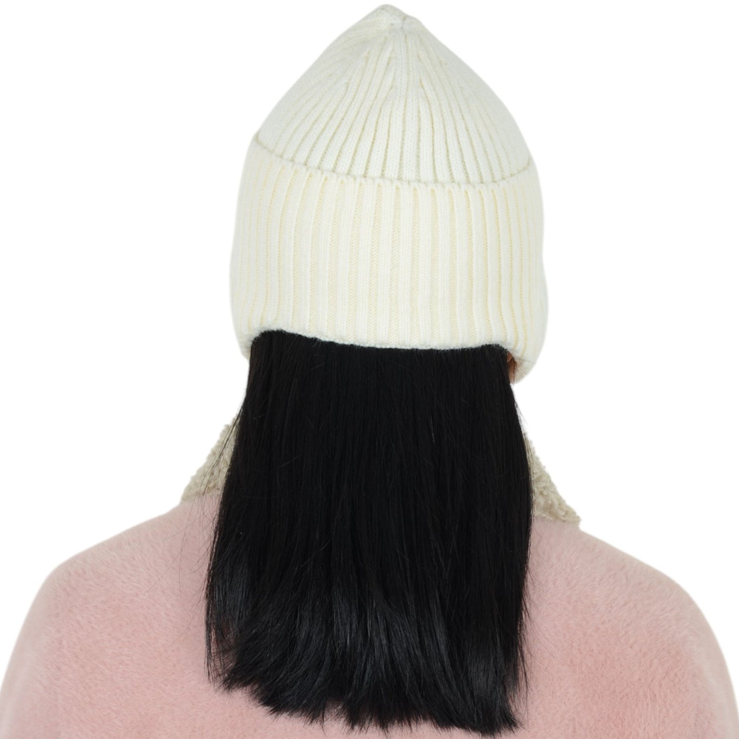 Alilang Warm Winter Knitted Beanie Hat with Earflap Daily Headwear Ski Mask for Men Women