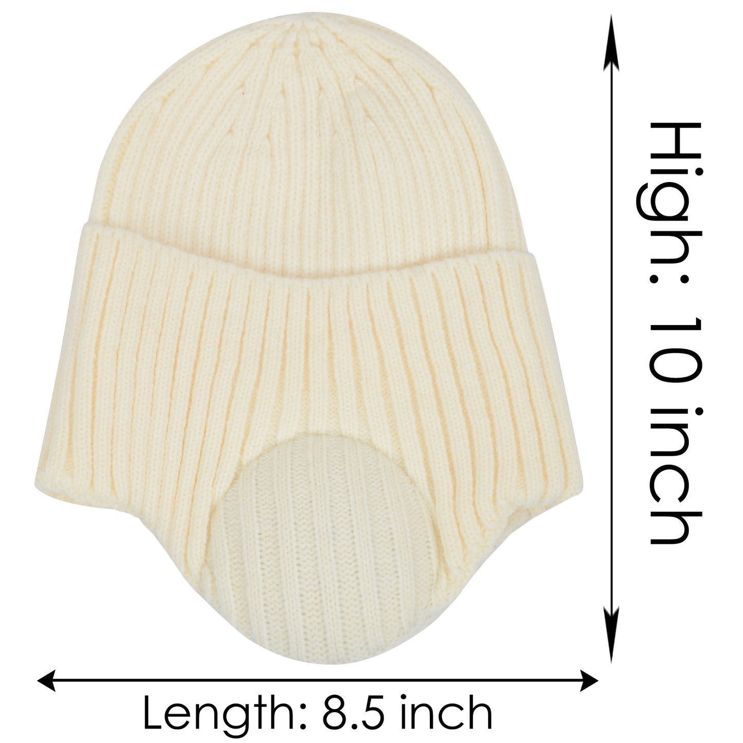 Alilang Warm Winter Knitted Beanie Hat with Earflap Daily Headwear Ski Mask for Men Women