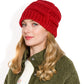 Anna-Kaci Women's Satin-Lined Knit Beanie for Hair Protection and Moisture Retention in a Cozy Slouch Design