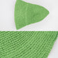 Crochet Raffia Bucket Hat Lightweight Foldable Wide Brim Sun Hat for Stylish Summer Protection