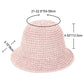 Crochet Raffia Bucket Hat Lightweight Foldable Wide Brim Sun Hat for Stylish Summer Protection