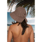 Crochet Raffia Sun Hat with Wide Brim and Bow Detail Foldable Summer Beach Hat for Stylish Sun Protection
