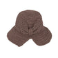Crochet Raffia Sun Hat with Wide Brim and Bow Detail Foldable Summer Beach Hat for Stylish Sun Protection