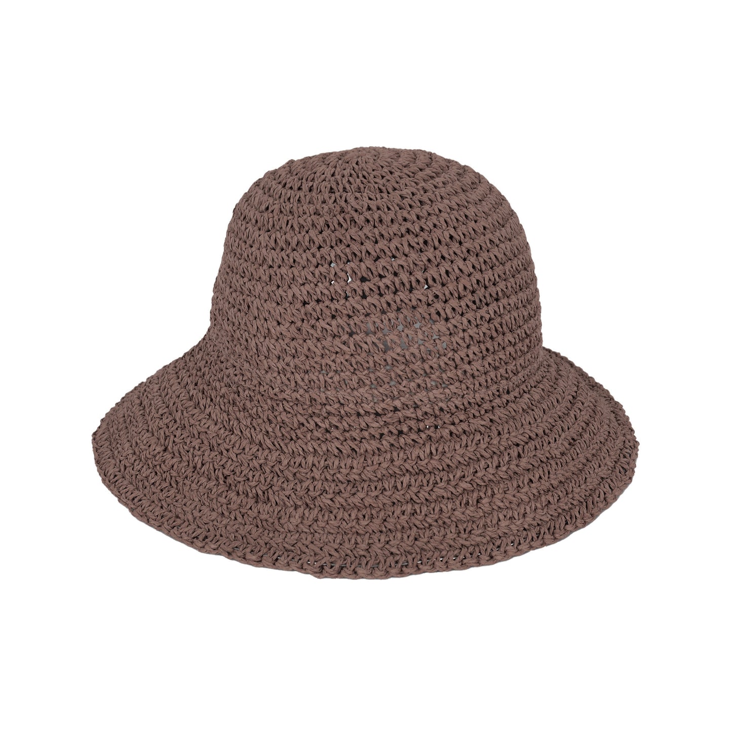 Crochet Raffia Sun Hat with Wide Brim and Bow Detail Foldable Summer Beach Hat for Stylish Sun Protection