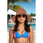 Crochet Raffia Sun Hat with Wide Brim and Bow Detail Foldable Summer Beach Hat for Stylish Sun Protection