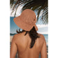 Crochet Raffia Sun Hat with Wide Brim and Bow Detail Foldable Summer Beach Hat for Stylish Sun Protection