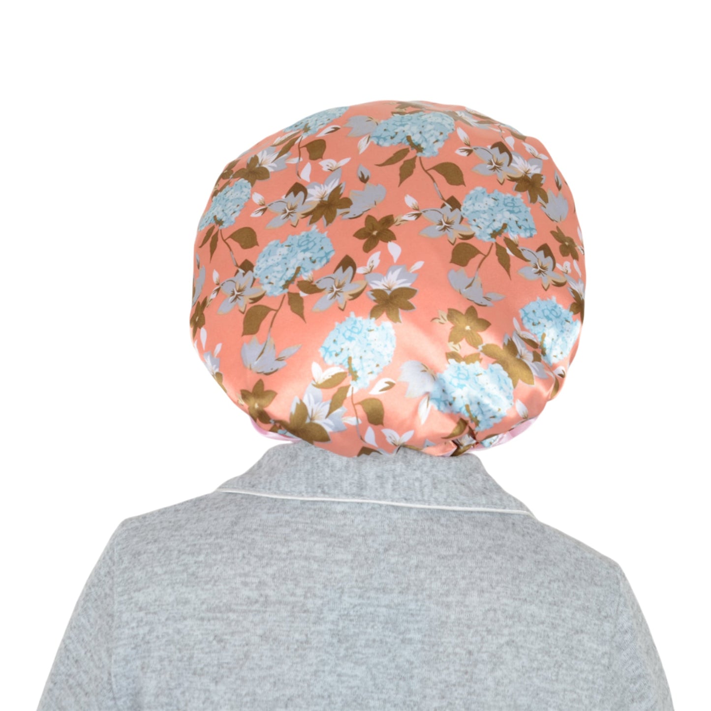 Anna-Kaci Satin Lined Print Bonnet Large Ruffled Edge Adjustable Sleep Cap for Natural Hair Protection