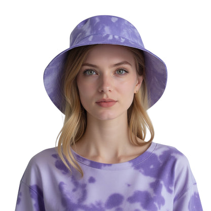 Anna-Kaci Summer Fisherman Hat Outdoor Travel Tie Dye Bucket Hat with Wide Brim Casual Sun Protection