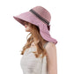 Anna-Kaci Wide Brim Mesh Sun Hat with Back Bow UV Protection Foldable Travel Hat for Women Outdoor Summer Style