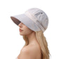 Anna-Kaci Womens Wide Brim Baseball Cap Bundle with UV Protection Ponytail Hole and Ventilated Eyelets Casual Outdoor Style