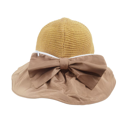 Anna-Kaci Women's Foldable Packable Sun Hats with Bow Bag