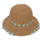Anna-Kaci Women's Flower Embellishments Sun Hats Charming Crocheted Straw
