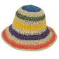 Anna-Kaci Women's Vibrant Multicolored Crochet Bucket Hat