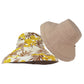 Anna-Kaci Women's 2-in-1 Double-Sided Bucket Hat with Floral & Solid Design
