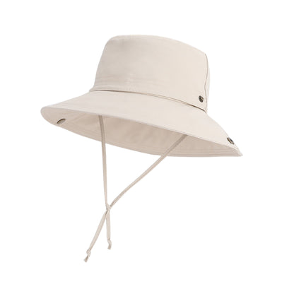 Anna-Kaci Foldable Wide Brim Bucket Hat with Chin Strap for Sun Protection and Outdoor Hiking Travel Beach Adventures