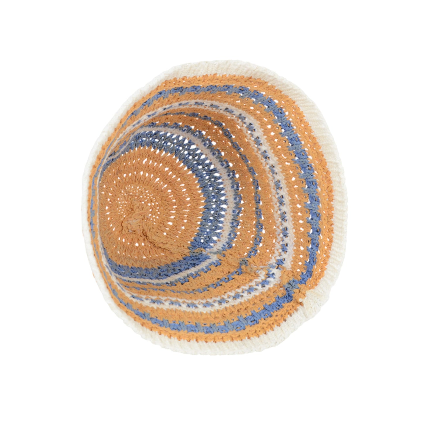 Anna-Kaci Women's Multicolor Striped Crochet Bucket Hat Lightweight Summer Accessory