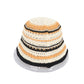 Anna-Kaci Women's Multicolor Striped Crochet Bucket Hat Lightweight Summer Accessory
