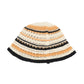 Anna-Kaci Women's Multicolor Striped Crochet Bucket Hat Lightweight Summer Accessory