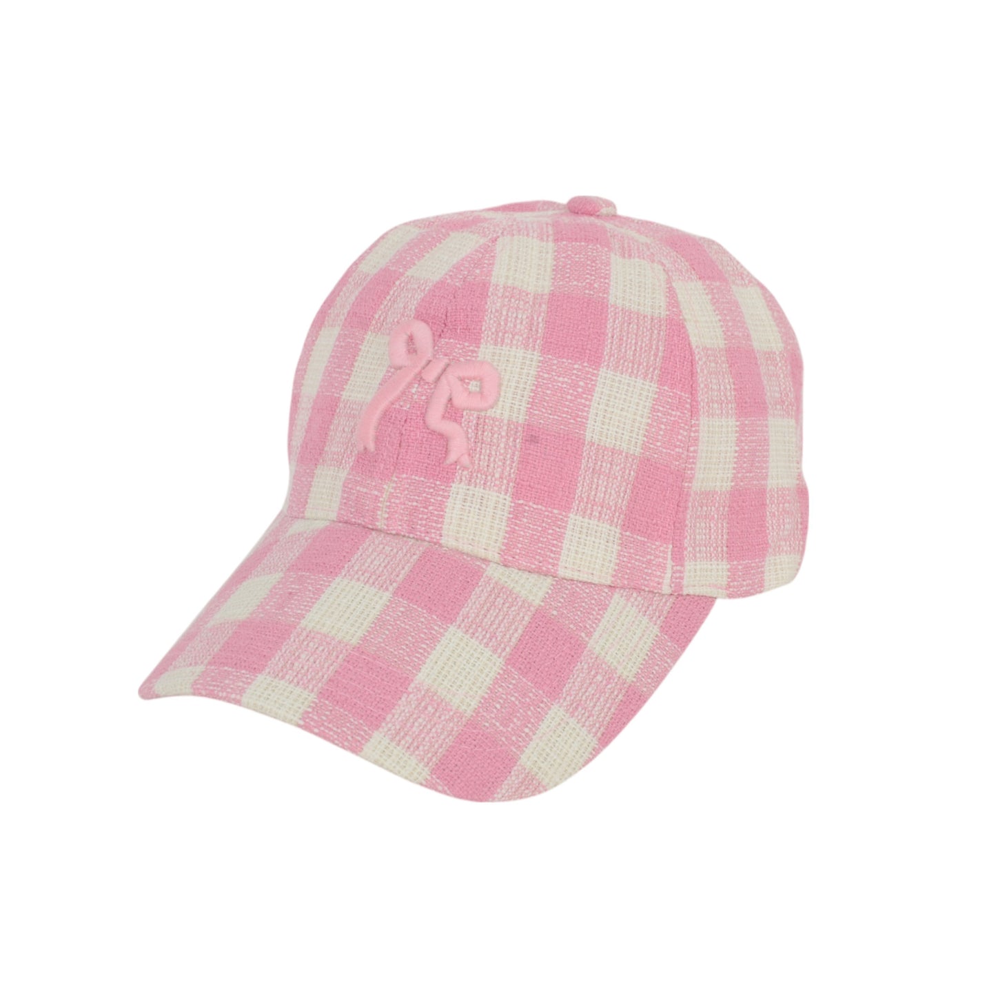 Anna-Kaci Women's Embroidered Bow Baseball Cap with Contrast Stitching and Curved Brim