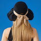 Anna-Kaci Women's Wide Brim Floppy Sun Hat with Contrast Bow Band and Structured Crown