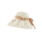 Anna-Kaci Women's Wide Brim Floppy Sun Hat with Contrast Bow Band and Structured Crown