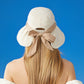 Anna-Kaci Women's Wide Brim Floppy Sun Hat with Contrast Bow Band and Structured Crown