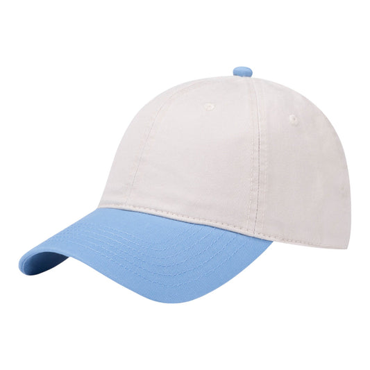 Anna-Kaci Unisex Classic Two-Tone Baseball Cap with Curved Brim and Adjustable Buckle Strap