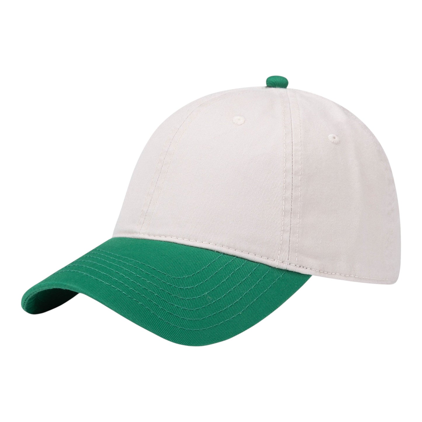 Anna-Kaci Unisex Classic Two-Tone Baseball Cap with Curved Brim and Adjustable Buckle Strap