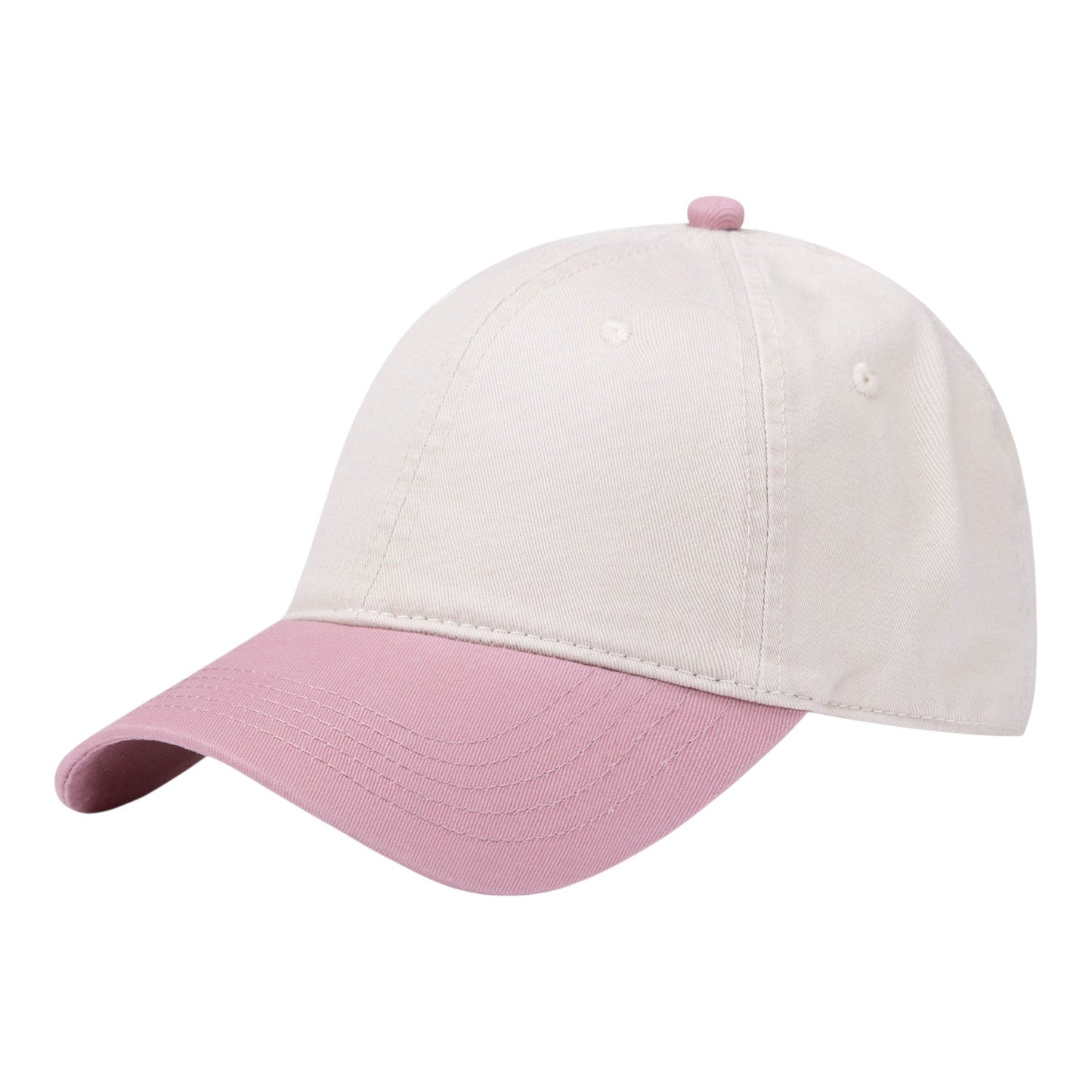 Anna-Kaci Unisex Classic Two-Tone Baseball Cap with Curved Brim and Adjustable Buckle Strap